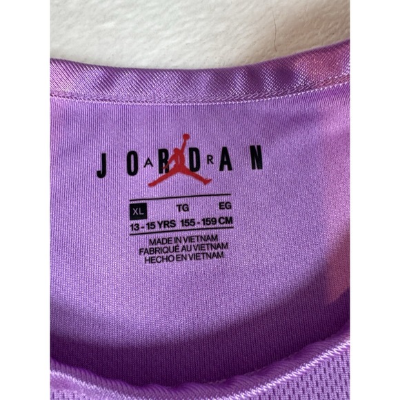 Air Jordan #23 Jersey Tank Dress Rush Girls XL(13-15) Rush Lavender Sportswear - Picture 2 of 7